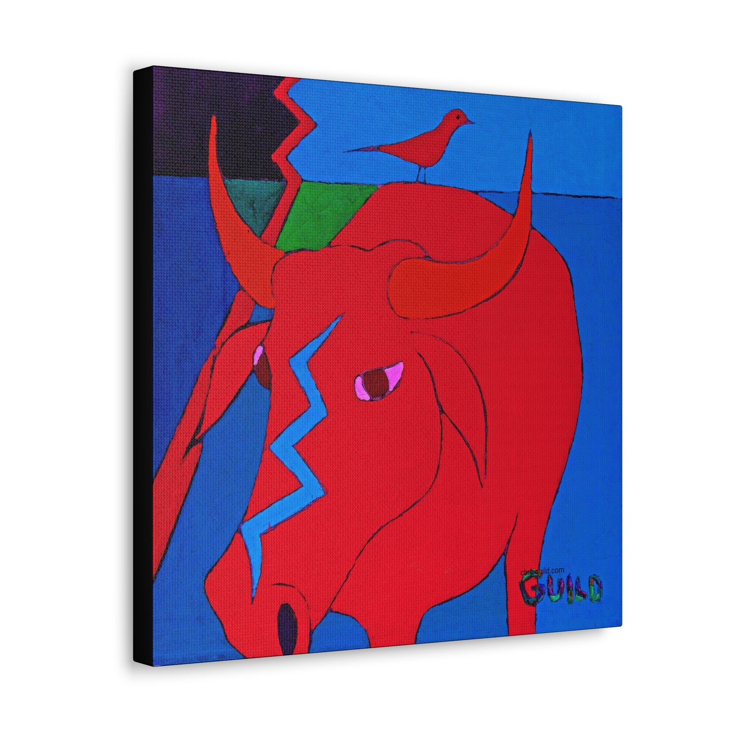 RED COW CANVAS PRINT