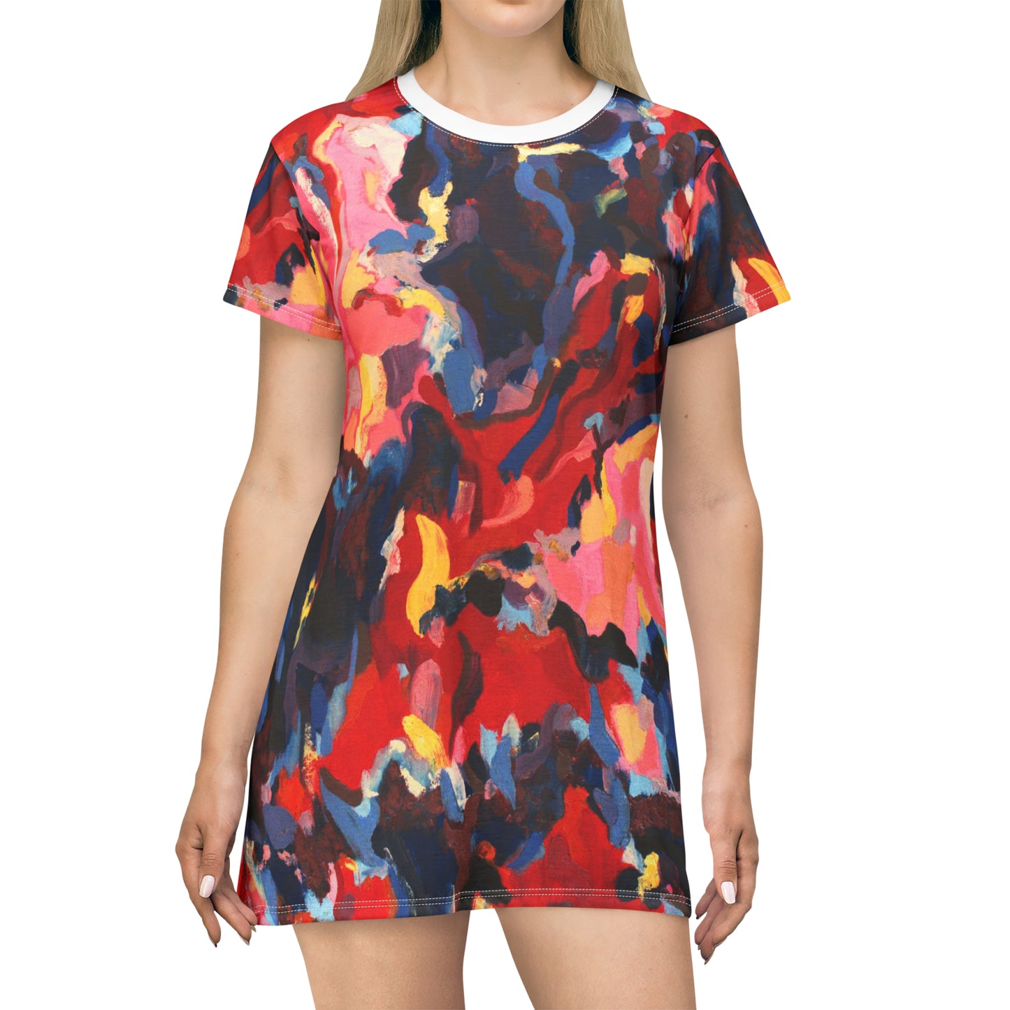 ABSTRACT T-SHIRT DRESS