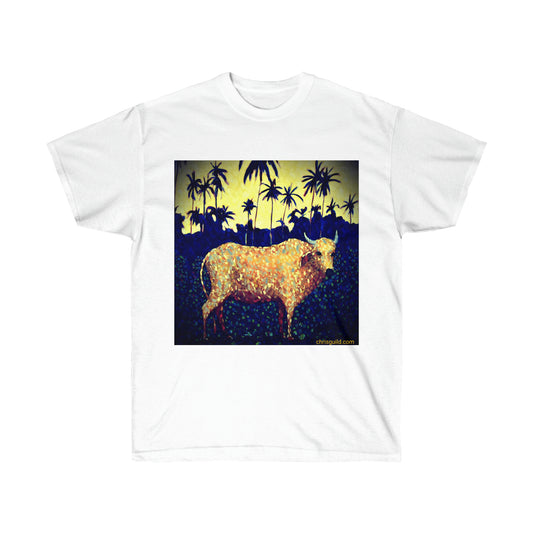 TROPICAL COW SS COTTON TEE