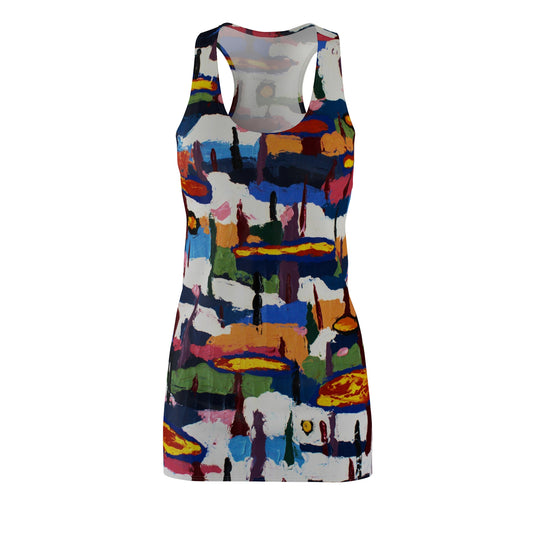 ABSTRACT TREES DRESS