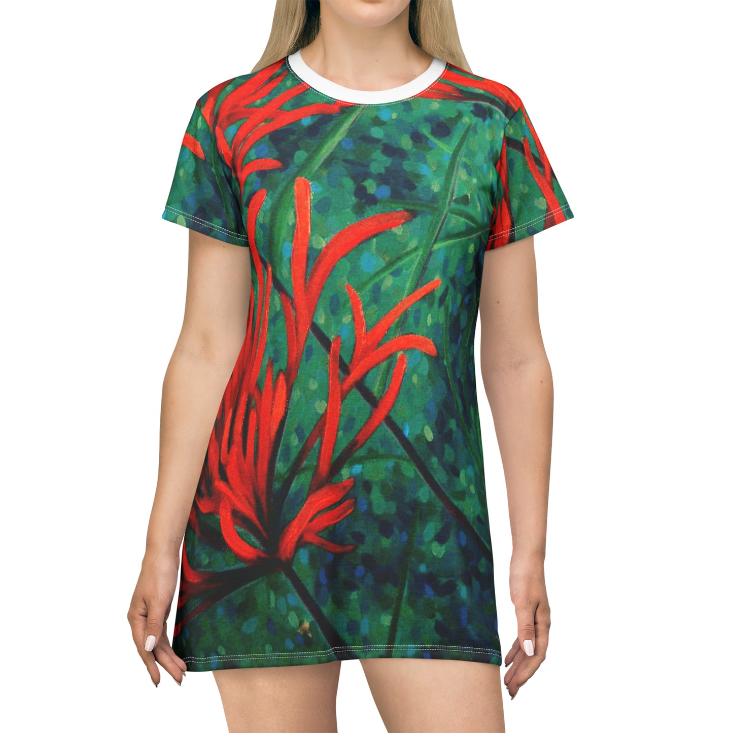 INDIAN PAINTBRUSH T-SHIRT DRESS