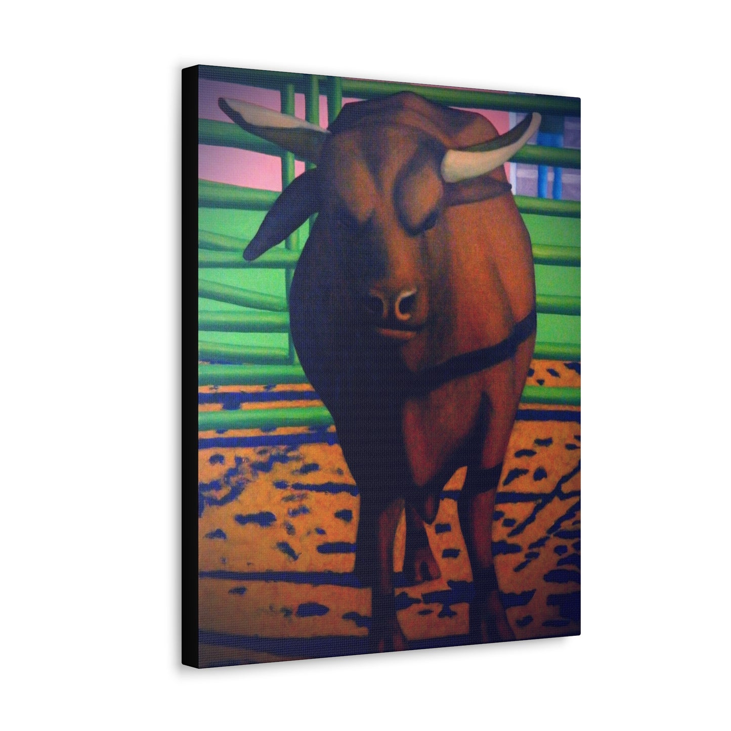 BULL CANVAS PRINT