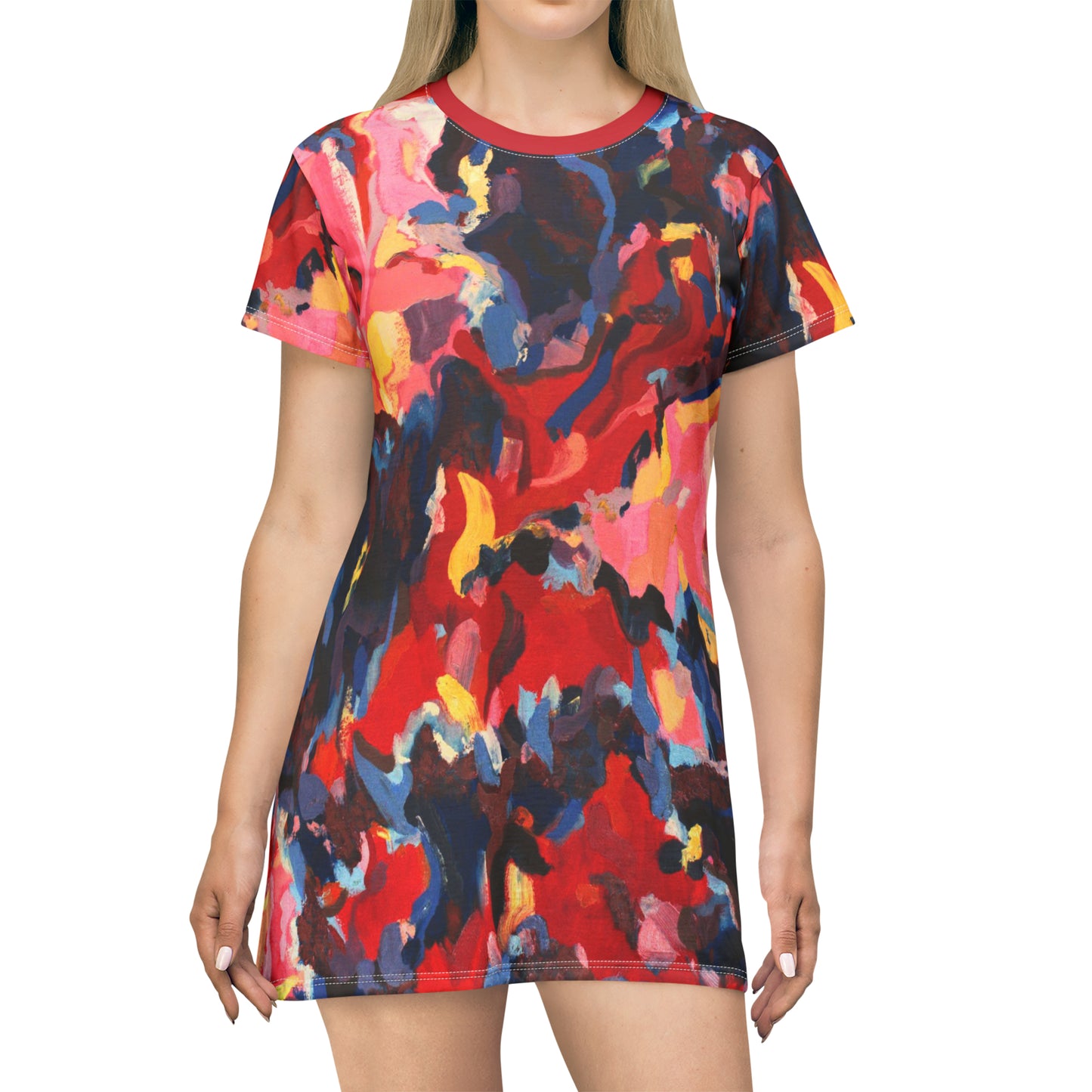 ABSTRACT T-SHIRT DRESS