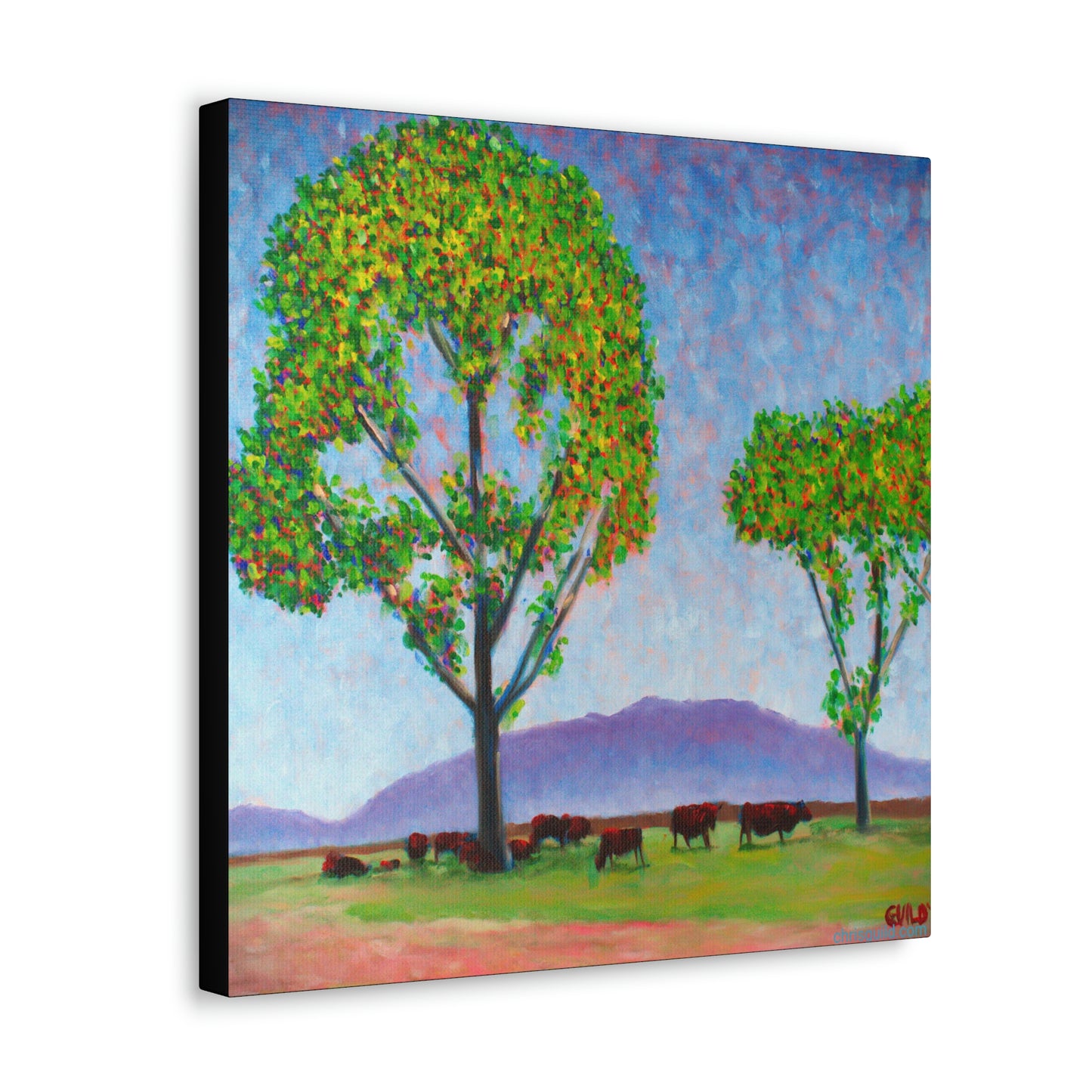 COW PALACE CANVAS PRINT