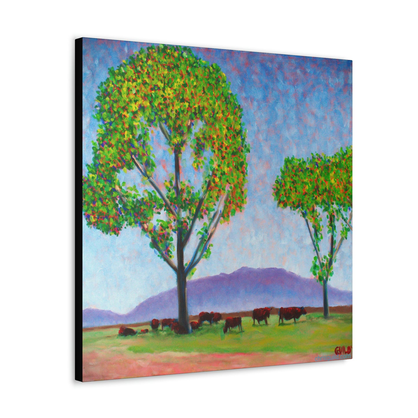 COW PALACE CANVAS PRINT