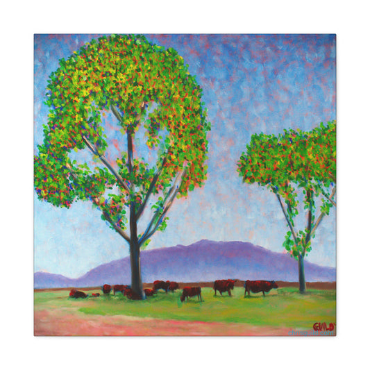 COW PALACE CANVAS PRINT